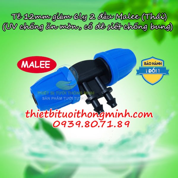 Tê 10mm 2 đầu 6mm