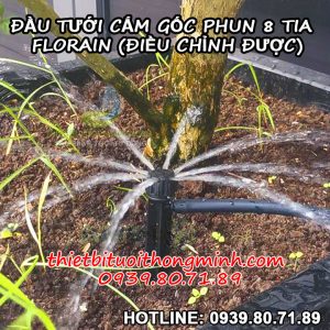 Béc nhỏ giọt 8 tia cắm gốc điều chỉnh được