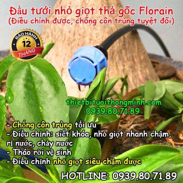 Béc nhỏ giọt 1 tia điều chỉnh được Florain điều chỉnh được