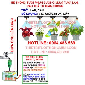 Hệ thống tưới phun sương tưới lan tự động ống 10mm