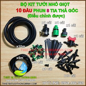 Bộ KIT nhỏ giọt 1 tia FLORA tưới thủ công