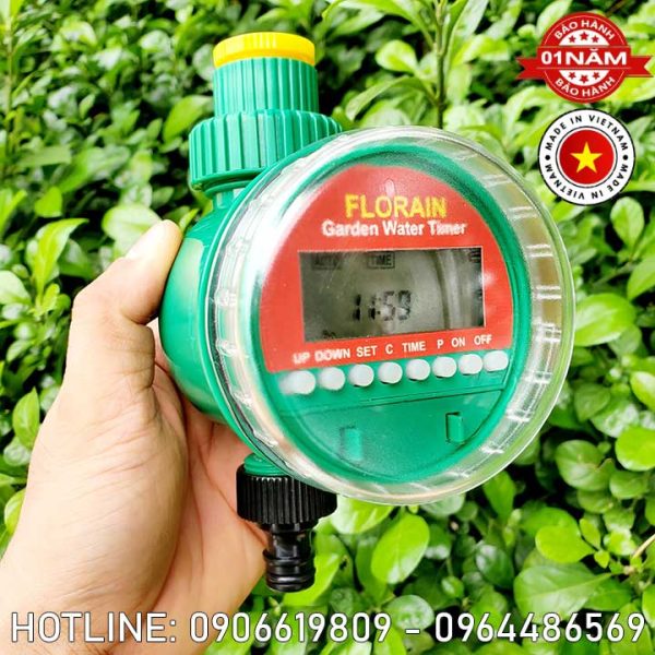 Bộ tưới nước tự động hẹn giờ chạy bằng dùng pin FLorain FL-01P