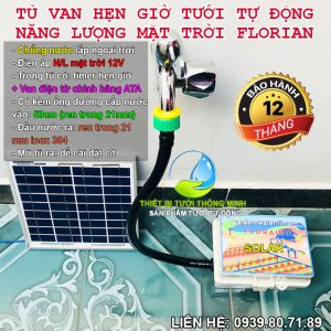 Hệ thống tưới năng lượng mặt trời van hẹn giờ đóng mở nước FL-03MT