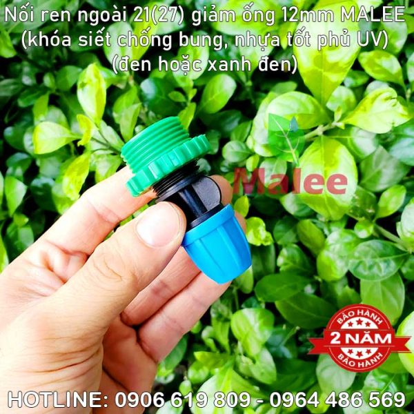 Đầu nối ren ngoài 27 với ống 10ly Malee